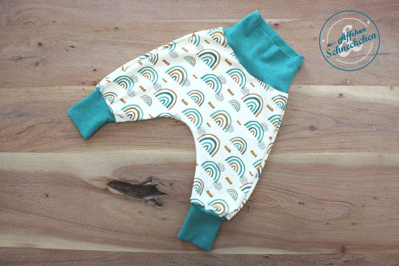 Pumphose - Mitwachshose Babyhose Hose Tragehose Gr. 44-104 Tragetuch Regenbogen Tiere Bio Pumphose - Mitwachshose Babyhose Hose Tragehose Gr. 44-104 Tragetuch Regenbogen Tiere Bio von AeffchenSchneckchen