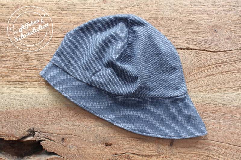 Sonnenhut - Sonnenmütze Sonnenschutz Sommermütze Ku 39-54 Jeansoptik von AeffchenSchneckchen
