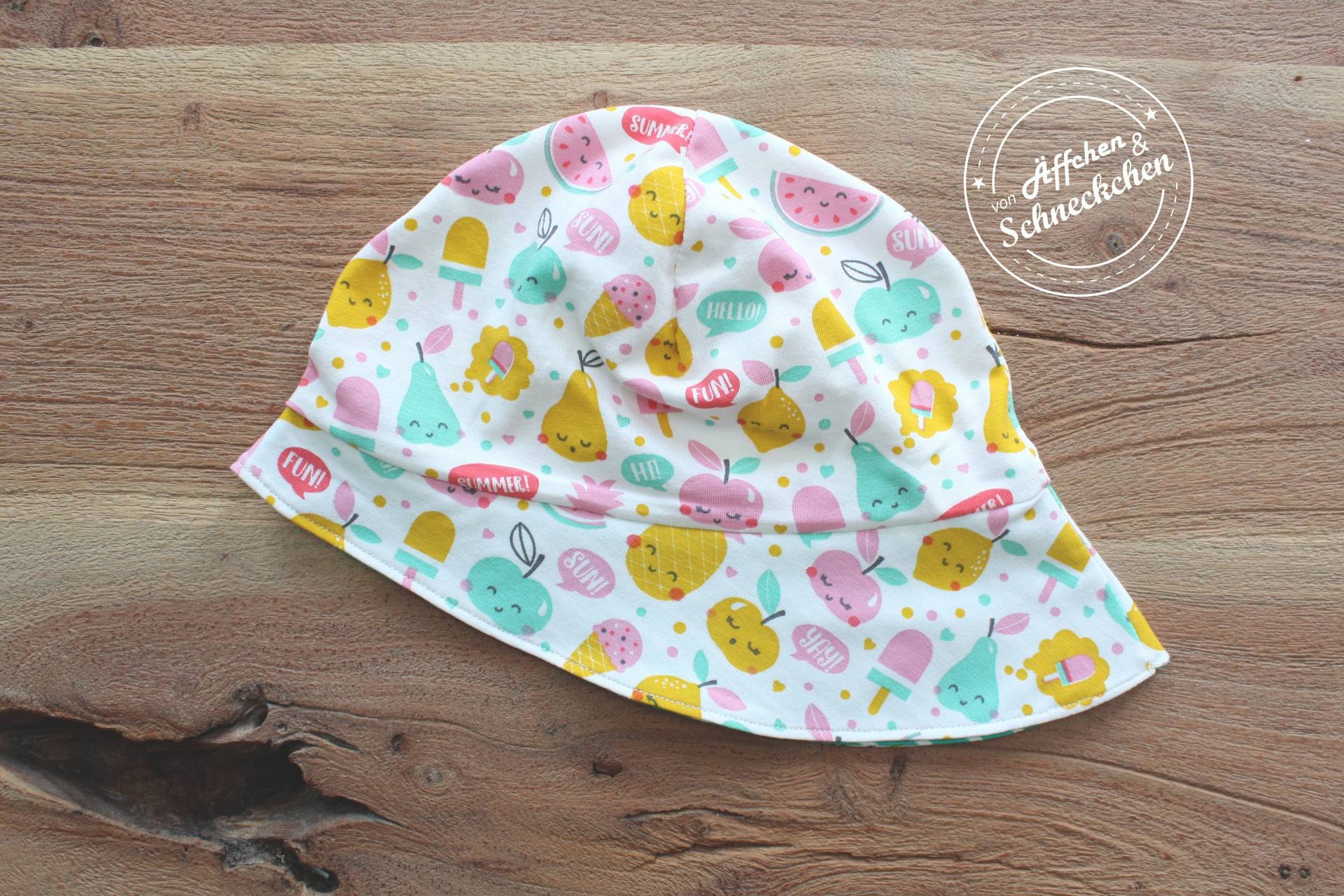 Sonnenhut - Sonnenmütze Sonnenschutz Sommermütze Ku 39-54 von AeffchenSchneckchen