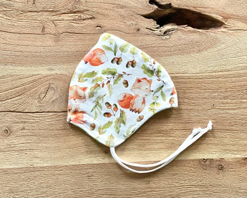 Wendezipfelmütze - Zipfelmütze Fuchs Aquarell Mütze Ku 33-55 Wendemütze Übergangsmütze von AeffchenSchneckchen