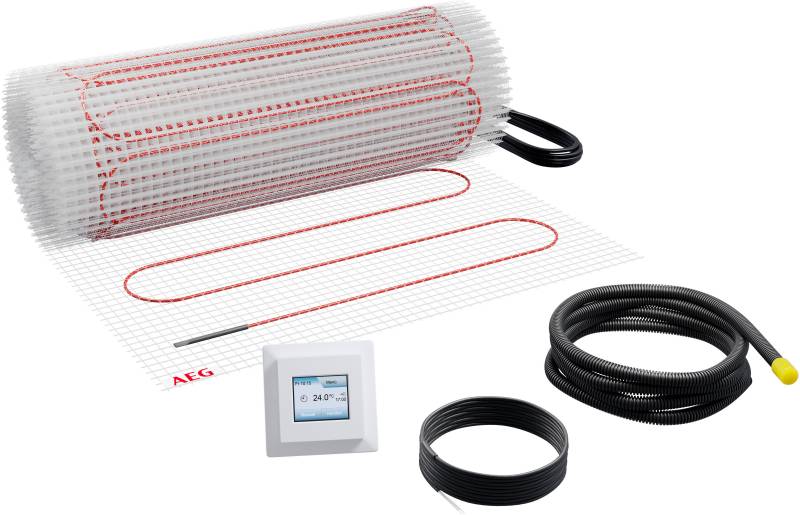AEG Haustechnik Fußbodenheizung "Basis Thermo Boden "TBS TB 160/3 Set Plus"" Elektrische Fußbodenheizung, Komplettset 3 m², 160 W/m² von Aeg Haustechnik