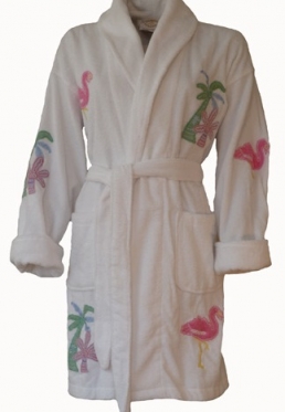 Badjas met palmbomen - One Size Kort von Aegean Apparel