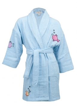 Kinder badjas Aegean Apparel / Little Bubbly Fish - L (7-8 jaar) von Aegean Apparel