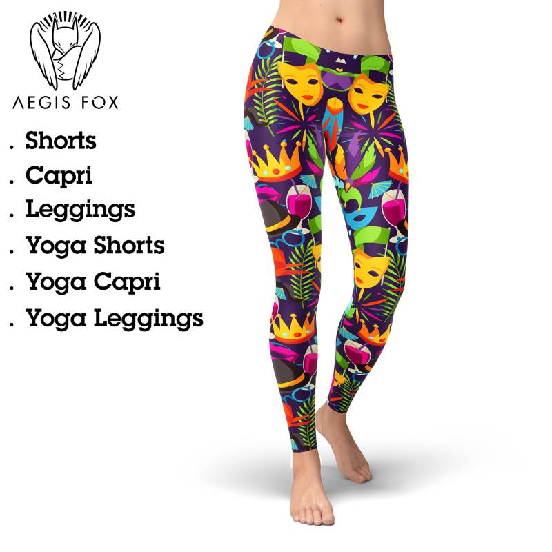 Karneval Leggings Fleur De Lis Activewear von AegisFox