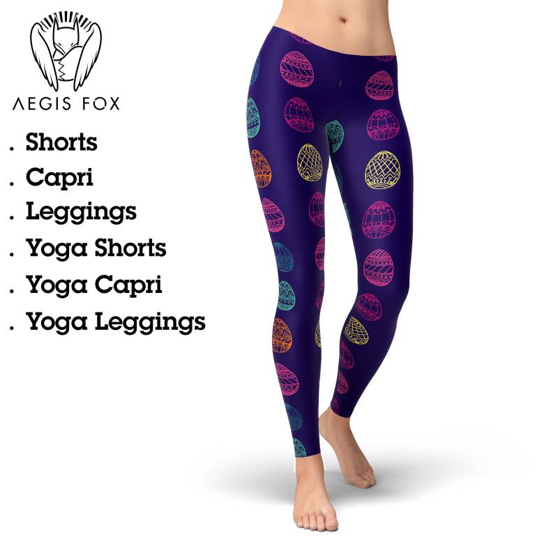 Osterei Print Leggings Sportliche Yoga Hose von AegisFox