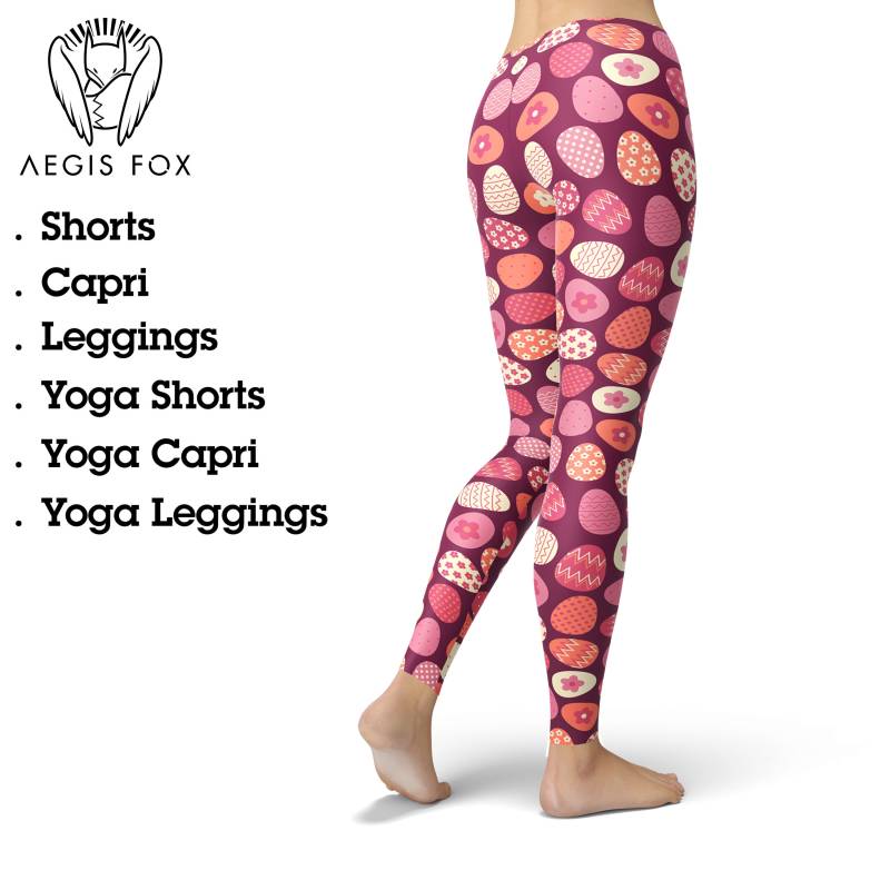 Osterei Print Leggings Sportliche Yoga Hose von AegisFox