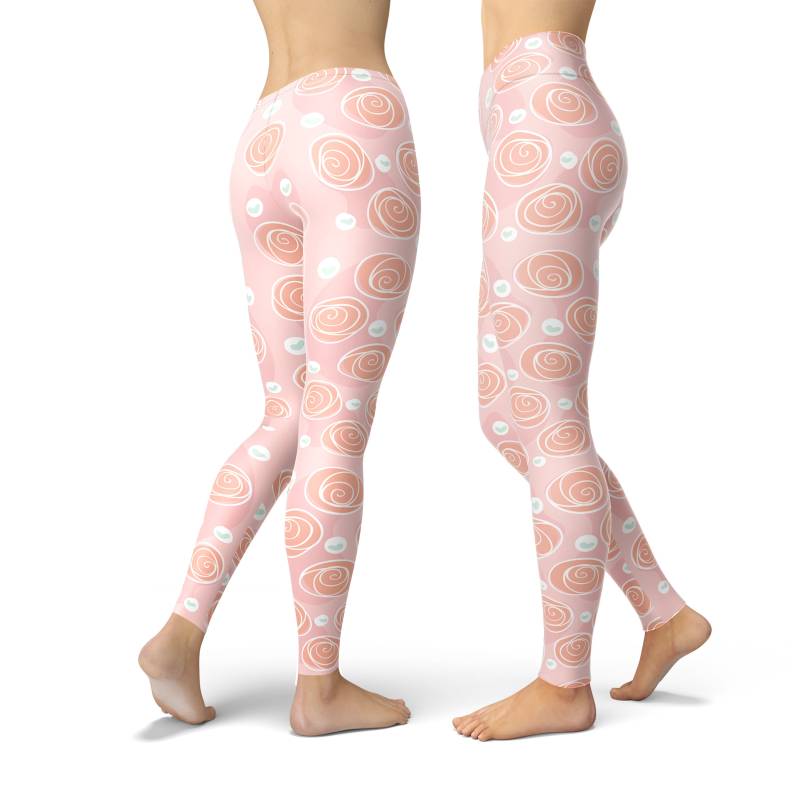 Rosenmuster Leggings Rosa Valentinstag Activewear von AegisFox