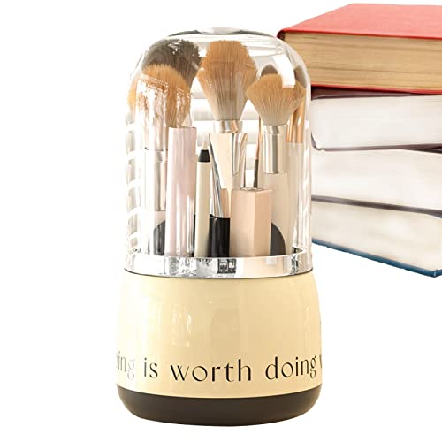 Make-up Bürstenhalter Organizer | 360 Grad rotierender Bürstenbehälter - Kosmetikhalter Aufbewahrungsbecher für Vanity Desktop Bathroom Organizer Hepvet von Aeihevo