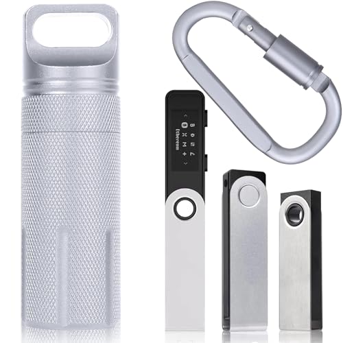Aenllosi Tasche für Ledger Nano X/Nano S/Nano S Plus Hardware-Wallet,Silber.(Nur Tasche) von Aenllosi