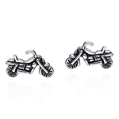 Mini Classic Motorrad 925 Sterling Silber Ohrstecker von AeraVida