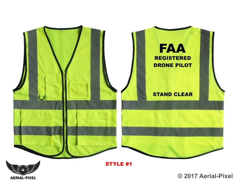 5 Taschen Warnschutz Sicherheitsweste Für Faa Registrierte Drohnenpiloten 5 Taschen Warnschutz Sicherheitsweste Für Faa Registrierte Drohnenpiloten von AerialPixel