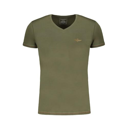 AERONAUTICA MILITARE T-SHIRT MANICHE CORTE UOMO VERDE von Aeronautica Militare
