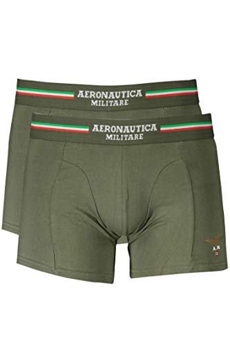 Aeronautica MilSCOBX002J508 Herren-Boxershorts Gr. XXL, Grün 07001 von Aeronautica Militare