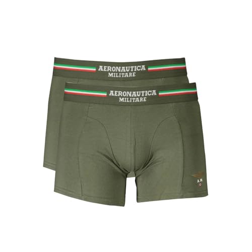 Aeronautica MilSCOBX002J508 Herren-Boxershorts Gr. XXL, Grün 07001 von Aeronautica Militare
