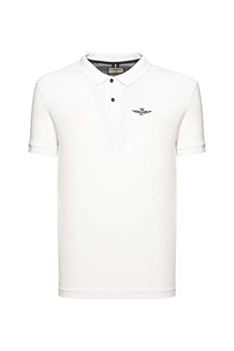 Aeronautica Militare Herren-Poloshirt 201PO1430P178 73062-Off Weiß, Weiß 56 von Aeronautica Militare