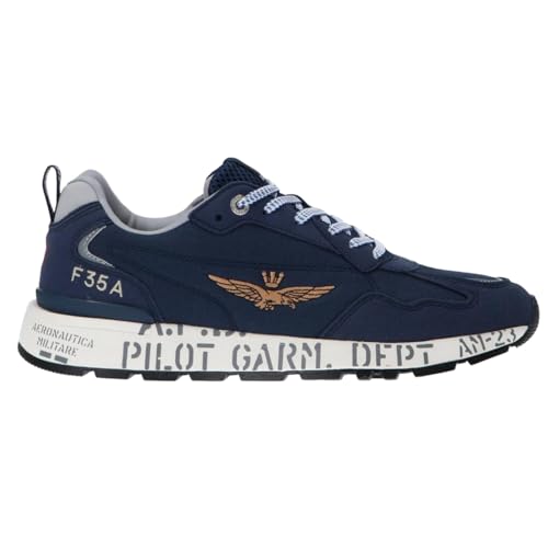 Aeronautica Militare Herren-Sneaker mit bedruckter Sohle 251SC276CT3332 8057630449381 -, Marineblau 08184, 43 EU Aeronautica Militare Herren-Sneaker mit bedruckter Sohle 251SC276CT3332 8057630449381 -, Marineblau 08184, 43 EU von Aeronautica Militare