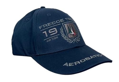 Aeronautica Militare Herrenmütze HA1206 bestickt P.A.N dreifarbige Pfeile, marineblau, One size von Aeronautica Militare