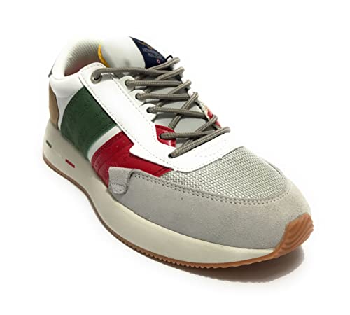 Aeronautica Militare Sneaker 23 Pelle/Ecopelle/Tessuto Multicolore US23AR10 231SC239PL190 42 von Aeronautica Militare