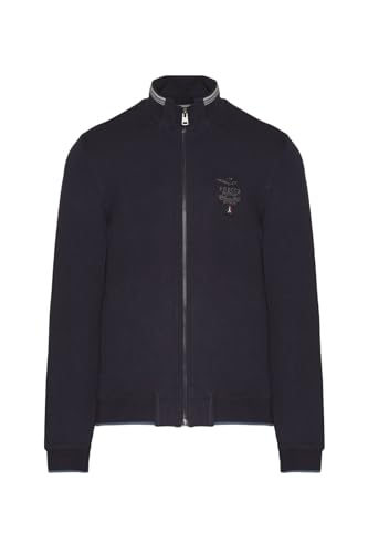 Aeronautica Militare Sweatshirt Frecce Tricolori Baumwolle Stretch (Marineblau), marineblau, XXXL von Aeronautica Militare