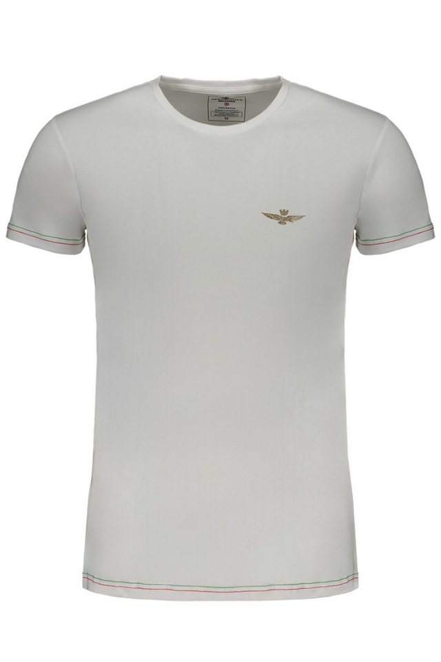 Aeronautica Militare T-Shirt Herren Kurzarm T-Shirt in Weiß mit Aeronautica Militare T-Shirt Herren Kurzarm T-Shirt in Weiß mit von Aeronautica Militare