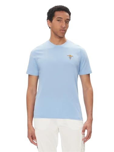 Aeronautica Militare T-Shirt Herren TS1580 T-Shirt, hellblau, XL Aeronautica Militare T-Shirt Herren TS1580 T-Shirt, hellblau, XL von Aeronautica Militare