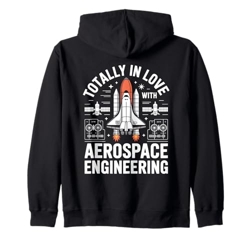 Total in Love with Aerospace Engineering Design for Men Kapuzenjacke von Aeronautical Engineer Rocket Scientist Aeronautics