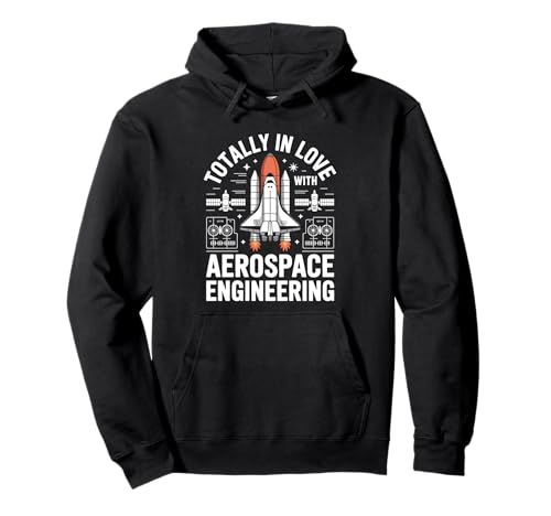 Total in Love with Aerospace Engineering Design for Men Pullover Hoodie von Aeronautical Engineer Rocket Scientist Aeronautics