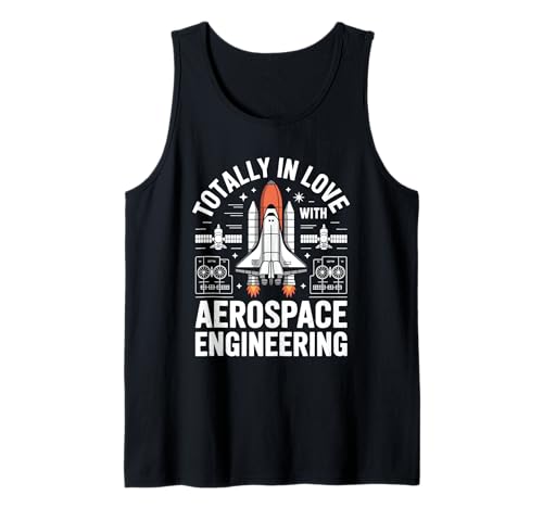 Total in Love with Aerospace Engineering Design for Men Tank Top von Aeronautical Engineer Rocket Scientist Aeronautics