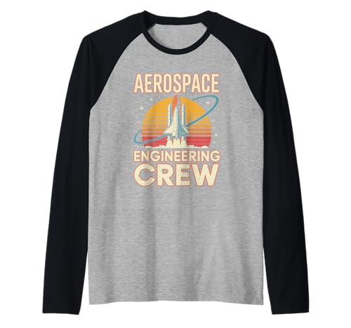 Aerospace Engineering Crew für Herren Retro Aeronautics Raglan Aerospace Engineering Crew für Herren Retro Aeronautics Raglan von Aeronautical Space Rocket Scientist Spacecrafts