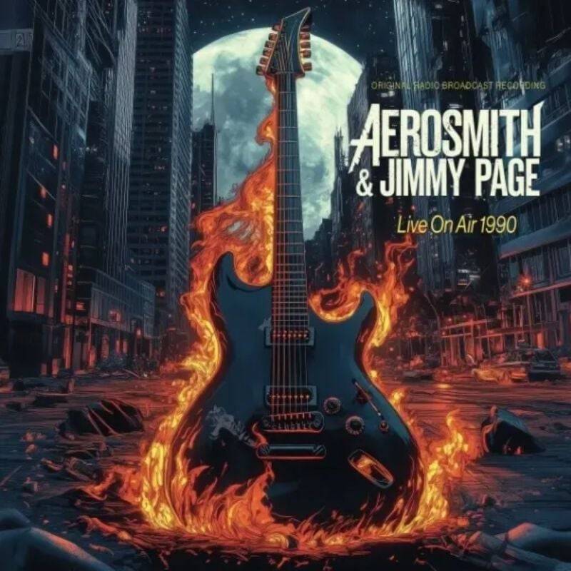 Aerosmith feat. Jimmy Page Live on air 1990 LP multicolor von Aerosmith feat. Jimmy Page
