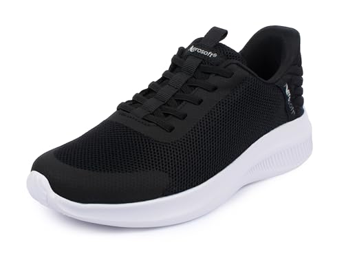 Aerosoft Damen Slip-in Sneaker – Komforteinstieg – Orthopädisch (schwarz, EU Schuhgrößensystem, Erwachsene, Damen, Numerisch, M, 39) von Aerosoft