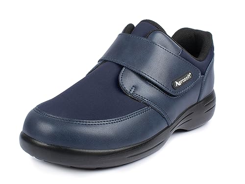 Aerosoft Klett-Halbschuh Stretch 16 Damen Herren Weite G-H rutschhemmend (blau, Numeric_36) von Aerosoft