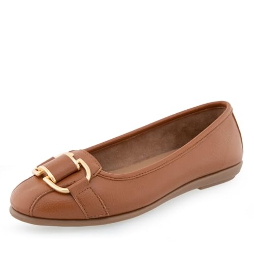 Aerosoles Damen Bentley Ballerinas, Hellbraunes PU-Leder, 37 EU Weit Aerosoles Damen Bentley Ballerinas, Hellbraunes PU-Leder, 37 EU Weit von Aerosoles