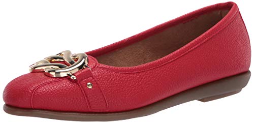 Aerosoles Damen Big Bet Flacher Absatz, Rot/Ausflug, einfarbig (Getaway Solids), 38.5 EU Weit von Aerosoles