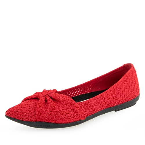 Aerosoles Damen Davita Flaches Kleid, Racing Red, 39 EU Weit von Aerosoles