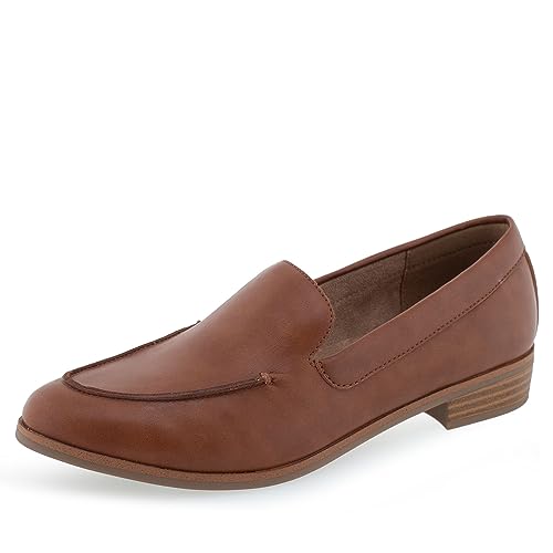 Aerosoles Damen East Side Slipper, Dark Tan Leather, 39.5 EU von Aerosoles