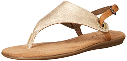 Aerosoles Damen In Zusammenhang Flipflop, metallic-goldfarben, 42 EU von Aerosoles