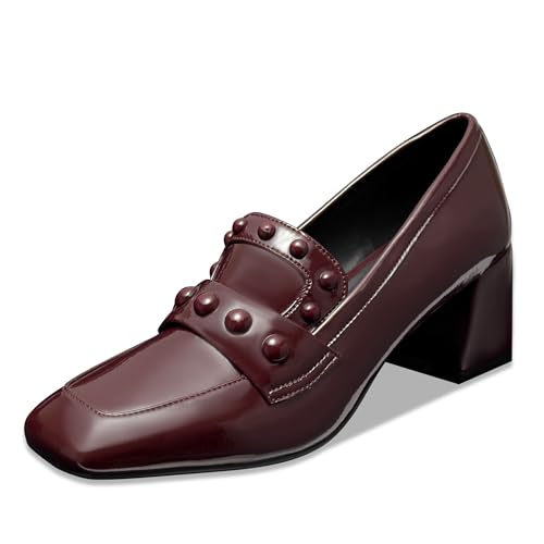 Aerosoles Damen Izell Loafer, Merlot Crinkle-Lack-Kunstleder, 35.5 EU von Aerosoles