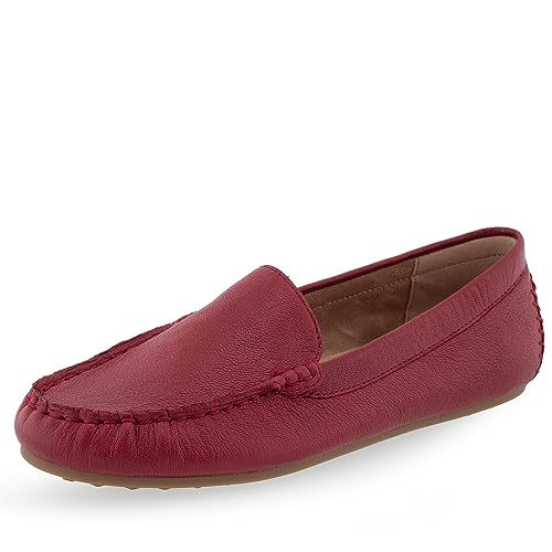 Aerosoles Damen Over Drive Driving-Stil, Loafer, Rotes Leder, 39.5 EU von Aerosoles