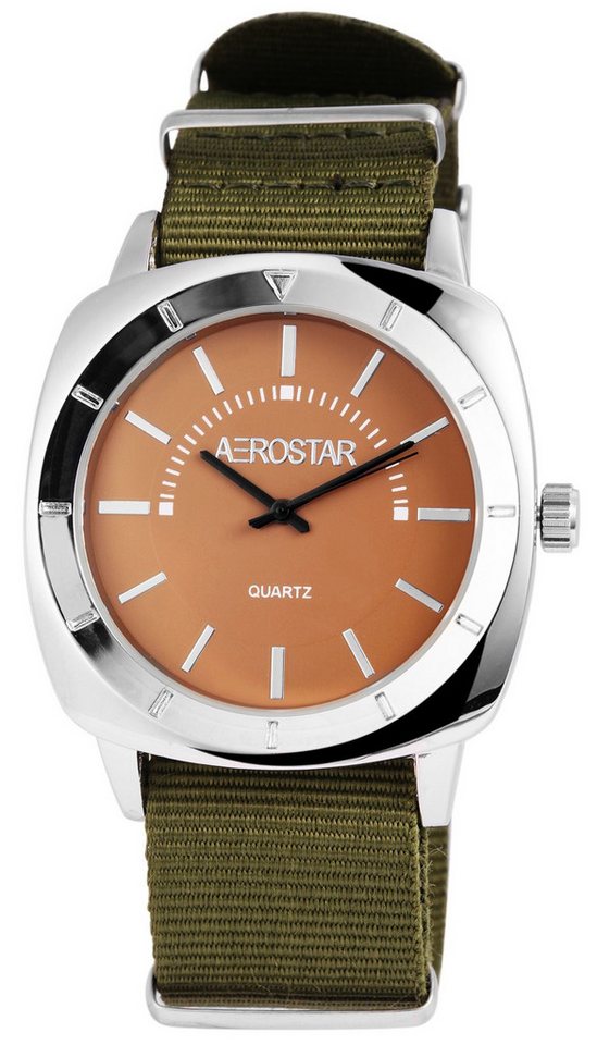 Aerostar Quarzuhr 211027600005 Aerostar Herrenuhr mit Textilarmband von Aerostar