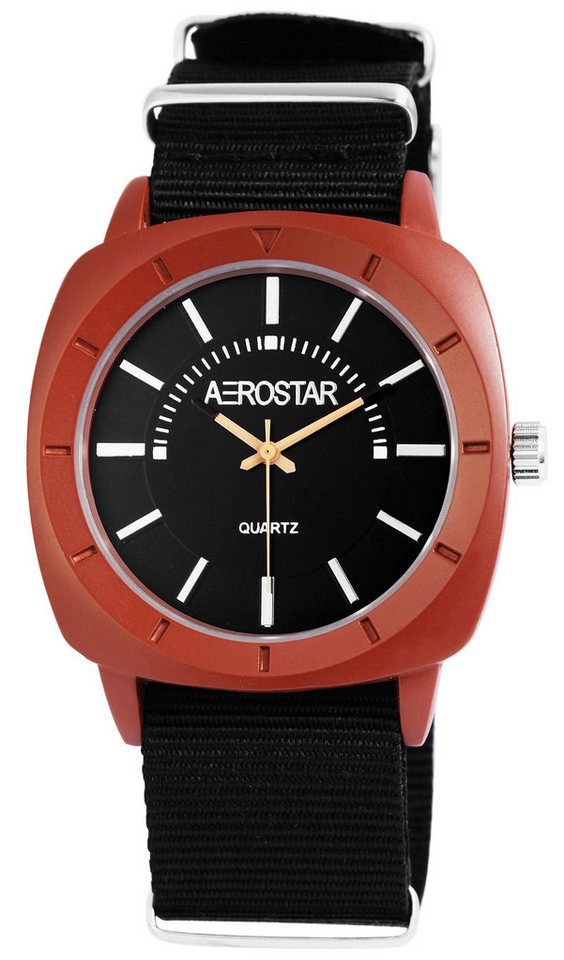 Aerostar Quarzuhr 211051000005 Aerostar Herrenuhr mit Textilarmband von Aerostar
