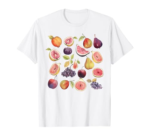 Vintage Graphic Fruit Shirt | Süße Feigenfrucht für Frauen T-Shirt von Aesthetic Fruit Tee