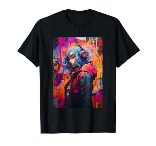 Anime Girl Manga Lofi Ästhetisch Japan Waifu Hip Hop Jazz T-Shirt Anime Girl Manga Lofi Ästhetisch Japan Waifu Hip Hop Jazz T-Shirt von Aesthetic Lofi Anime Style Designs
