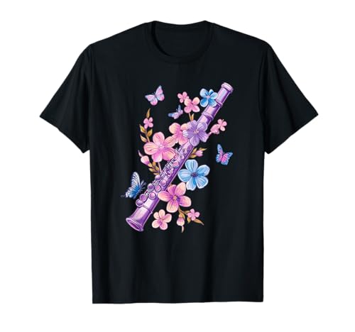 Aesthetic Recorder Art I Kids Recorder Bunte Blockflöte mit Blumen I Musikblockflöte T-Shirt Aesthetic Recorder Art I Kids Recorder Bunte Blockflöte mit Blumen I Musikblockflöte T-Shirt von Aesthetic Recorder Art I Kids Recorder