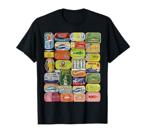 Sardinen-Fisch, Retro, Grafik, Sommer, Retro, für Herren und Damen T-Shirt von Aesthetic Vintage Retro Sardine Tinned Can