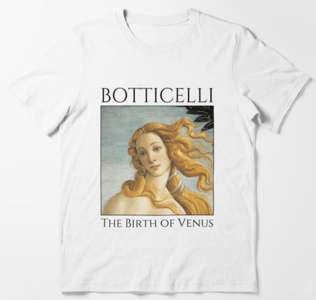 Birth Of Venus T Shirt/Botticelli Art %100 Premium Cotton Quality von AestheticGoodsStudio