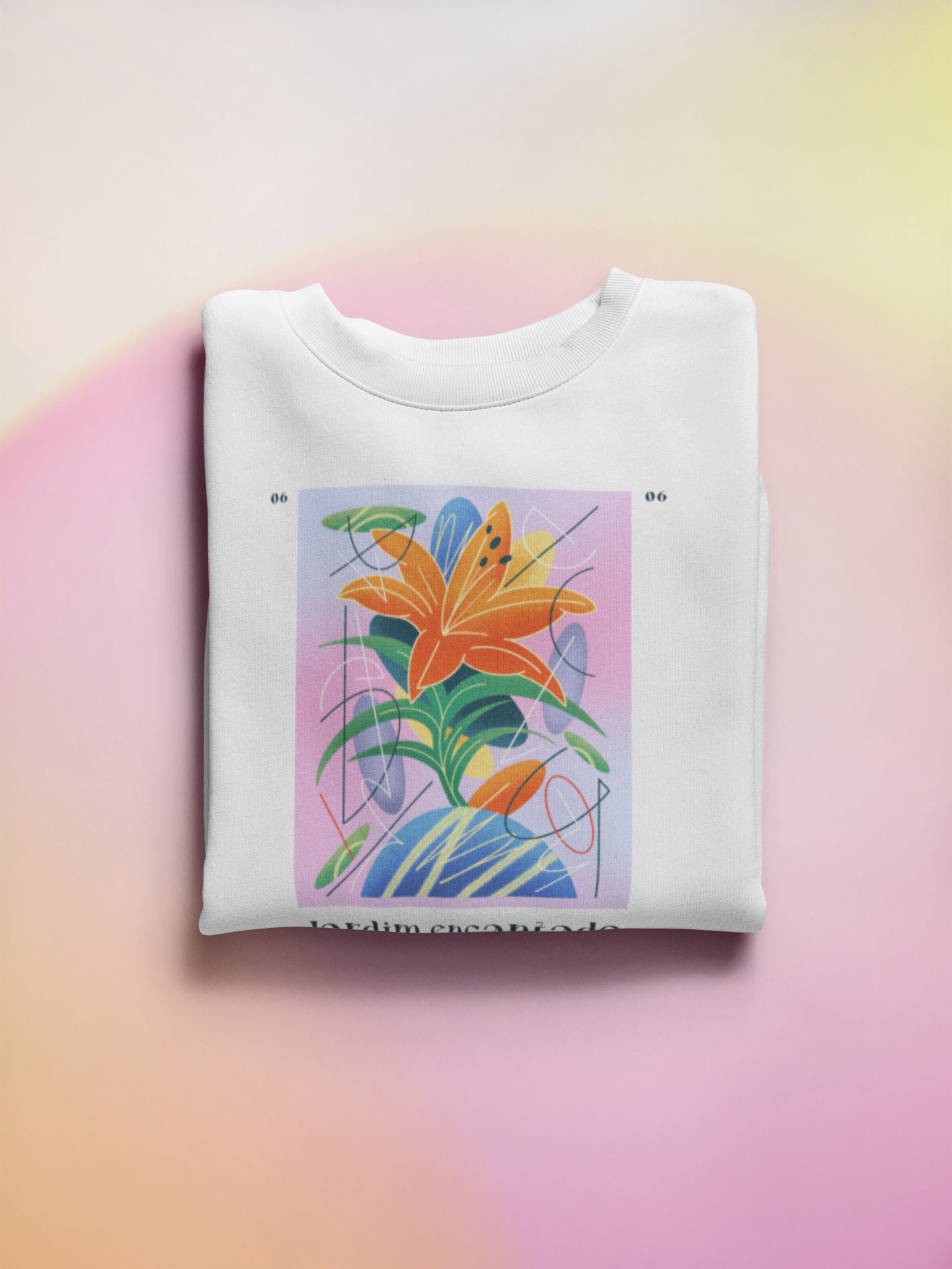 Lilie Flieder Lilium Fleurs Blumen Daisy T Shirt - Zeichnung Malerei Retro Weiße Bunte von AestheticGoodsStudio