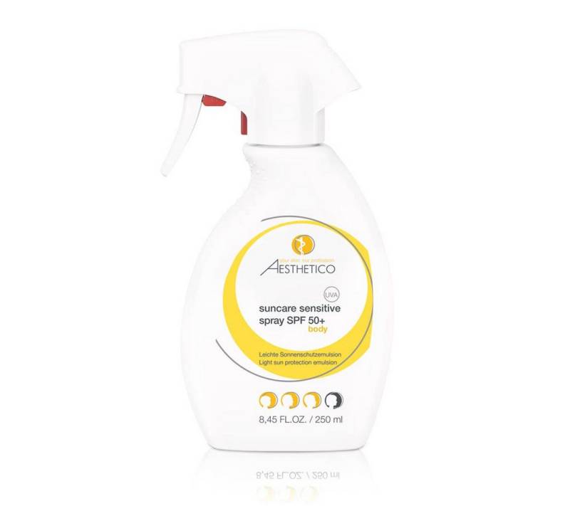 Aesthetico Anti-Aging-Creme AESTHETICO suncare sensitive spray SPF 50+, 250 ml von Aesthetico