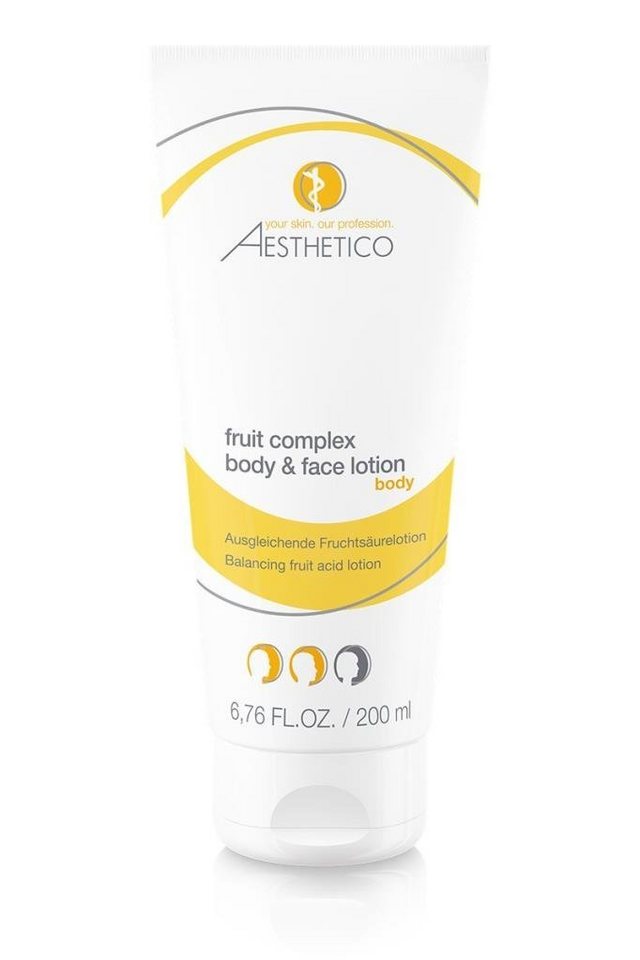 Aesthetico Gesichtspflege fruit complex body & face lotion, 200 ml - Intensivpflege, Aesthetico von Aesthetico
