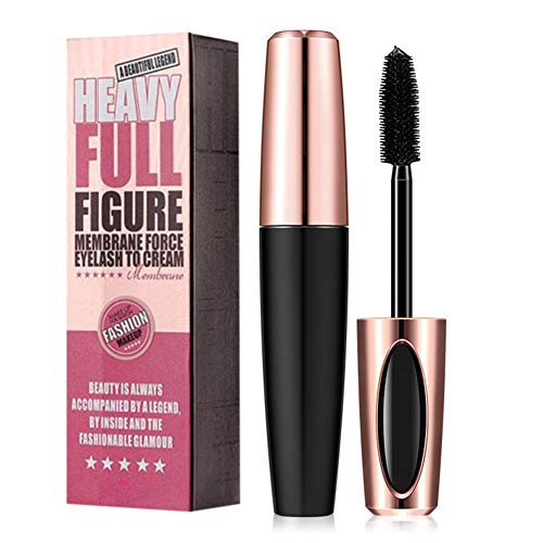 4D Mascara Silk Fiber Wimpern Wimperntusch Wimpern Schwarz FüR Lang Anhaltendes Augen Make-Up Wasserdichte NatüRliche Lange Wimpern VerläNgerung FaserverstäRkt GroßE Augen Mascara Kit von Aesyorg